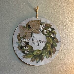 Decorative Wreath Wall Art with Bow